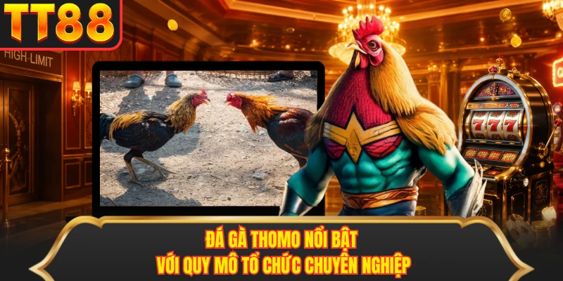 Đá gà Thomo nổi bật với quy mô tổ chức chuyên nghiệp