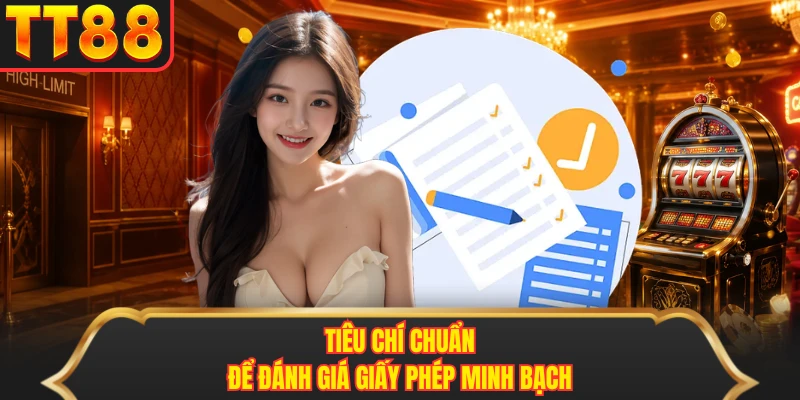Tiêu chí chuẩn để đánh giá giấy phép minh bạch